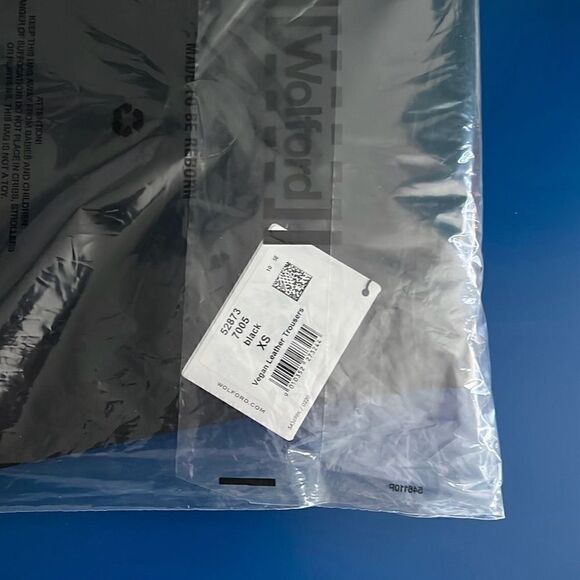 NWT Wolford Vegan Leather Trouser Pants Black XS - Picture 16 of 16